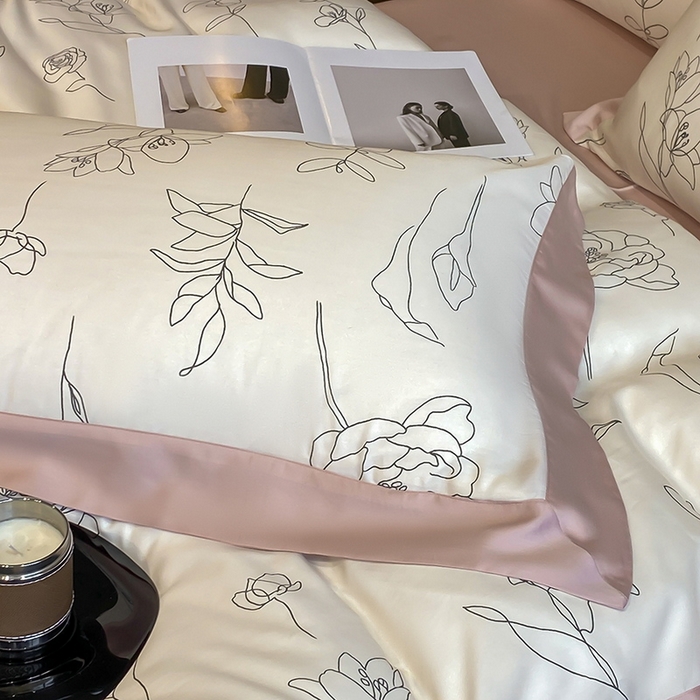 91家纺网 家纺一手货源 找家纺 （总）梵克保罗 2024莱赛尔数码印花四件套