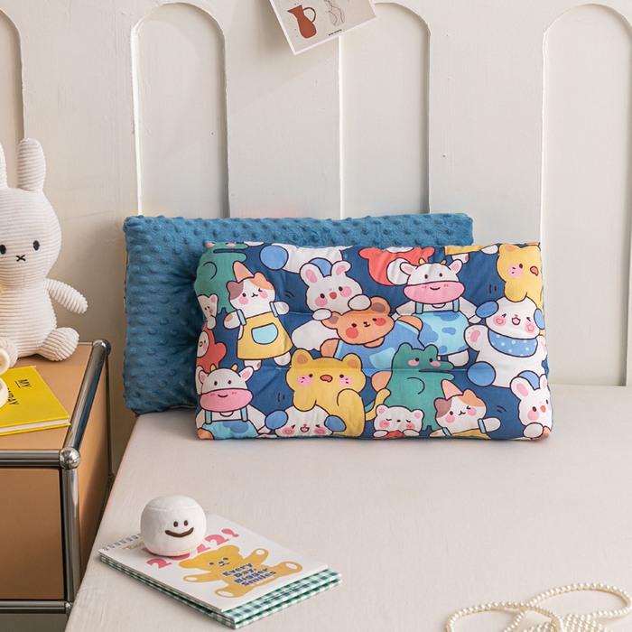 91家纺网 家纺一手货源 找家纺 芯元素 2024新款儿童全棉豆豆枕 小伙伴们