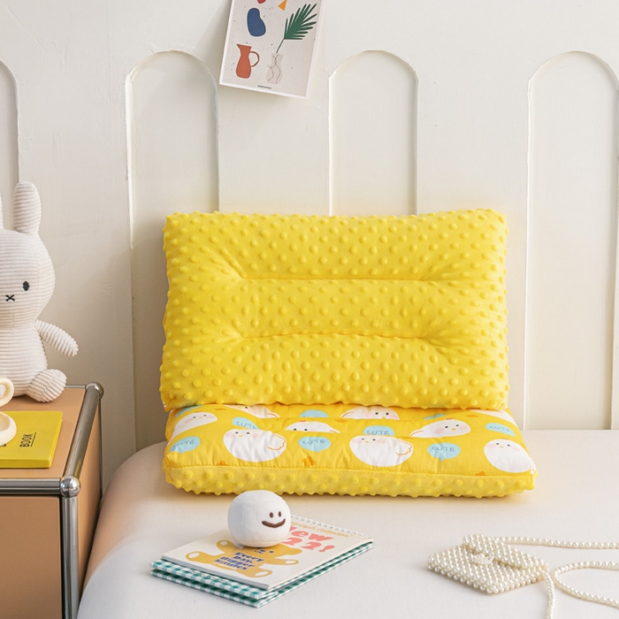 91家纺网 家纺一手货源 找家纺 芯元素 2024新款儿童全棉豆豆枕 咕咕小鸡