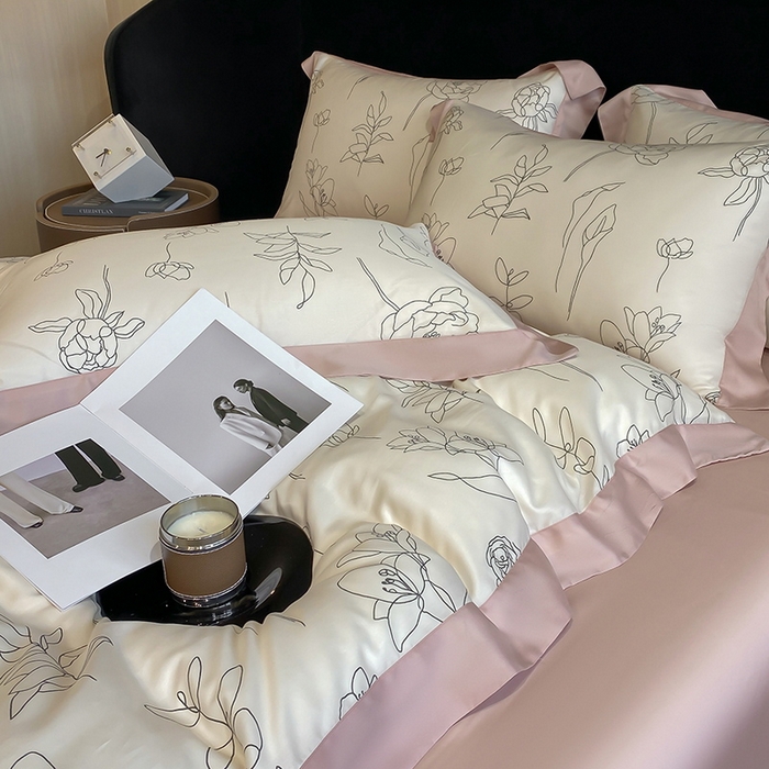 91家纺网 家纺一手货源 找家纺 （总）梵克保罗 2024莱赛尔数码印花四件套