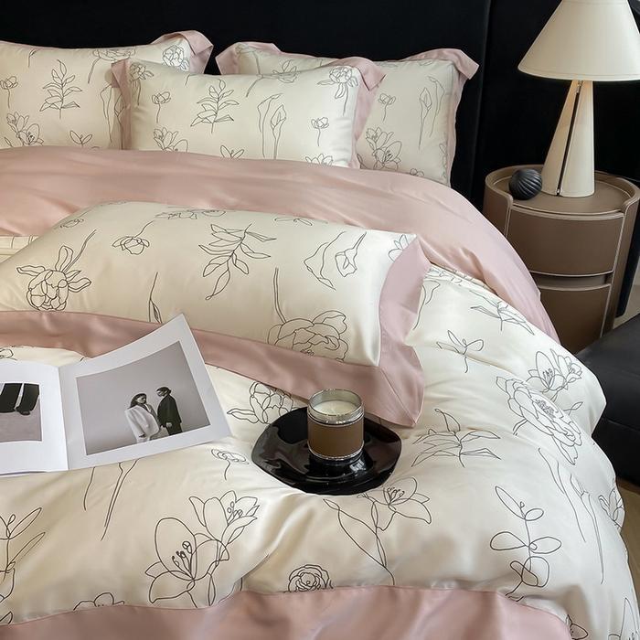 91家纺网 家纺一手货源 找家纺 （总）梵克保罗 2024莱赛尔数码印花四件套