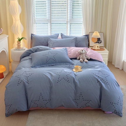 91家纺网 家纺一手货源 找家纺 （总）星期三家纺 2024年春季新款铂金全棉13372四件套（加老板微信有会员价）