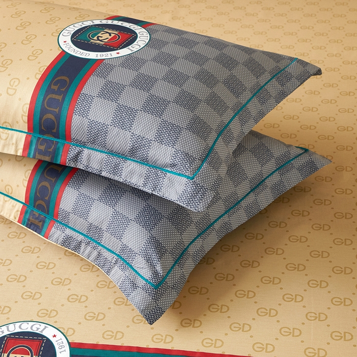 91家纺网 家纺一手货源 找家纺 启航家居 2025春夏直播爆款全棉大版印花四件套 绅士品格