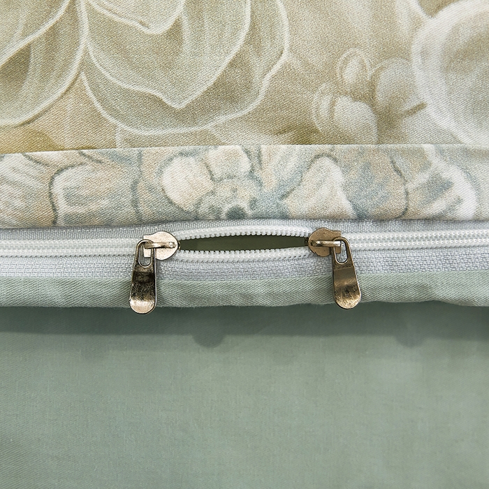 91家纺网 家纺一手货源 找家纺 雲归梦 2024新款全棉铂金棉数码印花四件套 雅韵怡香  灰