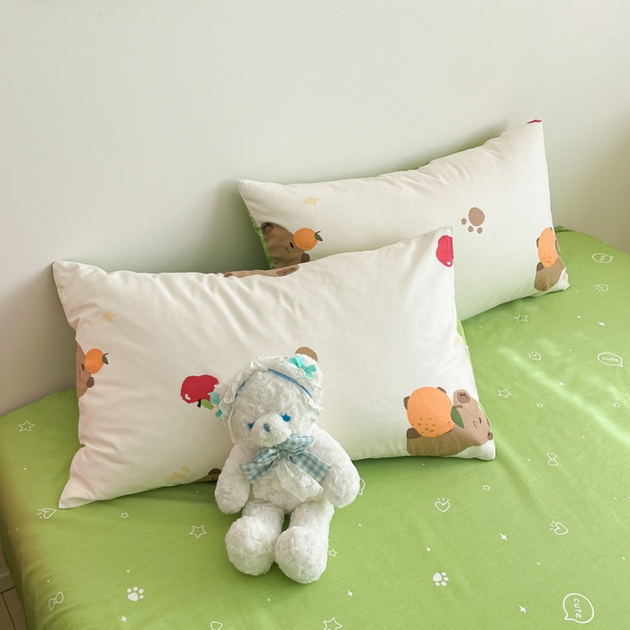 91家纺网 家纺一手货源 找家纺 蓝邻家纺 2024新款全棉印花萌趣类四件套 皮卡