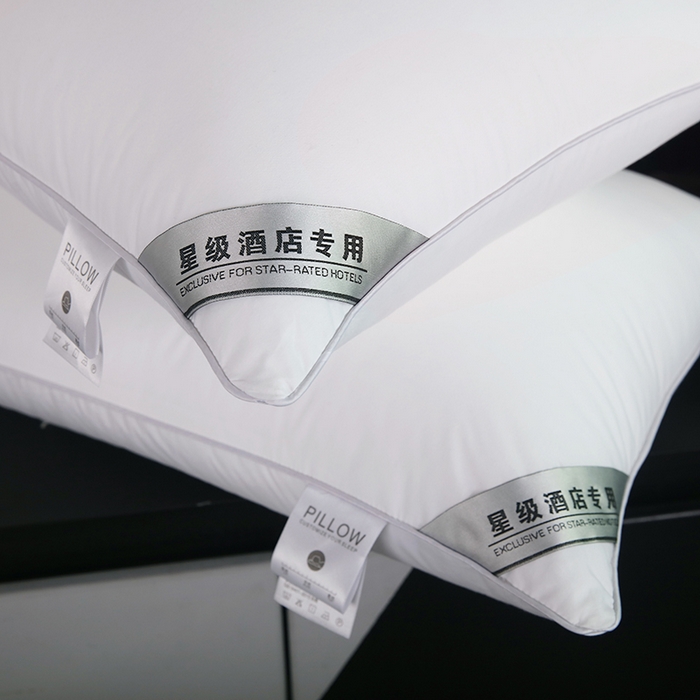 91家纺网 家纺一手货源 找家纺 （总）宜眠家纺 2024新款酒店枕芯全棉纯白酒店枕头羽丝棉45*75cm