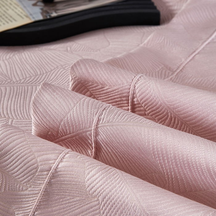 91家纺网 家纺一手货源 找家纺 时亿家居 2024新款色织厚织提花长绒棉四件套-凯悦 凯悦-甜蜜粉