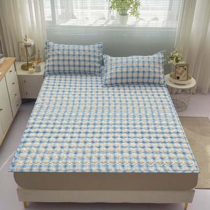 91家纺网 家纺一手货源 找家纺 恋绒家纺 2025新款A类纯棉（隔尿 防水）抗菌软床垫 寻彩空间