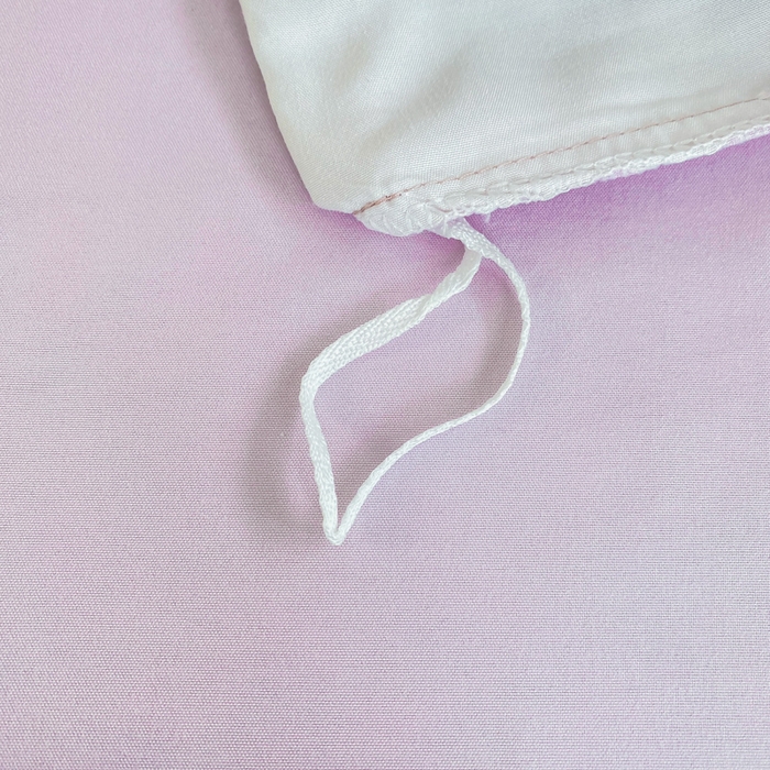 91家纺网 家纺一手货源 找家纺 芷凡家纺 2024新款亲肤棉纯色双拼四件套 丁香紫+奶白