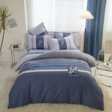 启航家居 2025春夏直播爆款全棉大版印花四件套 罗马之旅