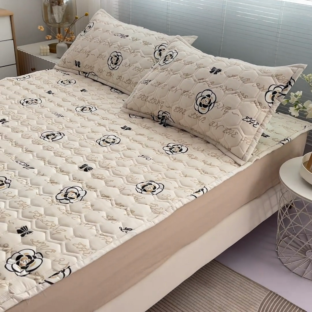 91家纺网 家纺一手货源 找家纺 恋绒家纺 2025新款A类纯棉（隔尿 防水）抗菌软床垫 莱卡时尚