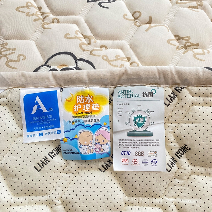 91家纺网 家纺一手货源 找家纺 恋绒家纺 2025新款A类纯棉（隔尿 防水）抗菌软床垫 莱卡时尚