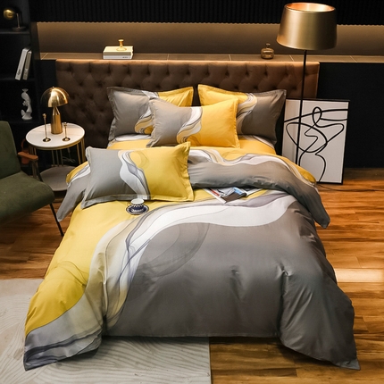 91家纺网 家纺一手货源 找家纺 （总）雲归梦 2025新款全棉活性13372印花四件套