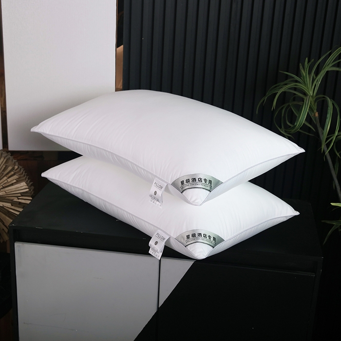 91家纺网 家纺一手货源 找家纺 （总）宜眠家纺 2024新款酒店枕芯全棉纯白酒店枕头羽丝棉45*75cm