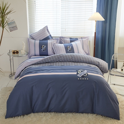 91家纺网 家纺一手货源 找家纺 （总）启航家居 2025春夏直播爆款全棉大版印花四件套