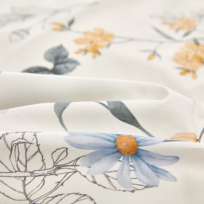 91家纺网 家纺一手货源 找家纺 雲归梦 2024新款全棉铂金棉数码印花四件套 暮春美景