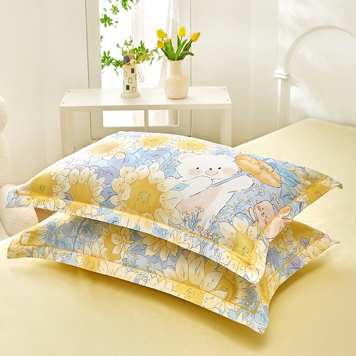 91家纺网 家纺一手货源 找家纺 雲归梦 2024新款全棉铂金棉数码印花四件套 秘密花园 兰