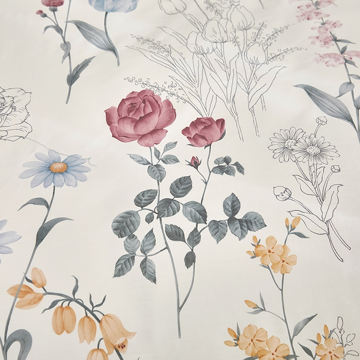 91家纺网 家纺一手货源 找家纺 雲归梦 2024新款全棉铂金棉数码印花四件套 暮春美景