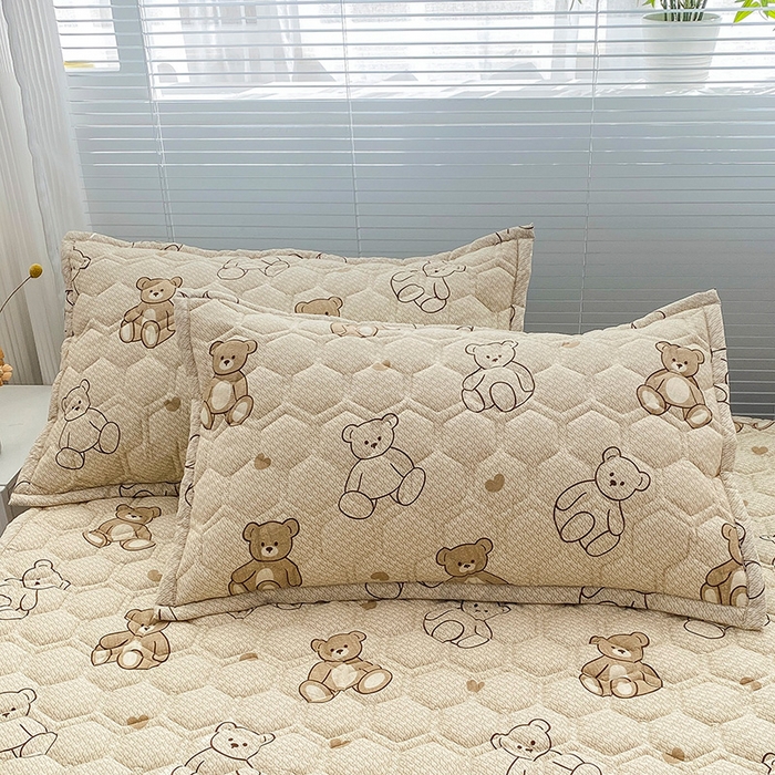 91家纺网 家纺一手货源 找家纺 恋绒家纺 2025新款A类纯棉（隔尿 防水）抗菌软床垫 快乐熊仔