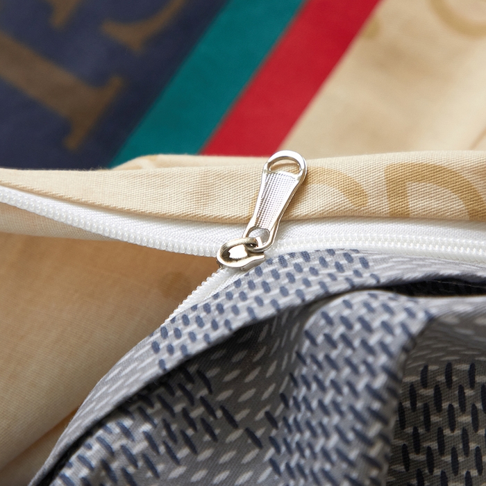 91家纺网 家纺一手货源 找家纺 启航家居 2025春夏直播爆款全棉大版印花四件套 绅士品格