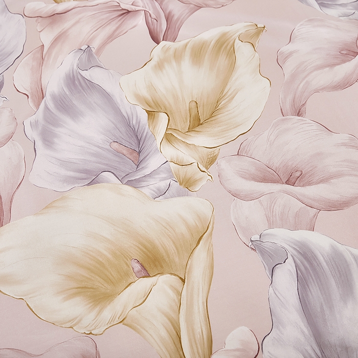 91家纺网 家纺一手货源 找家纺 雲归梦 2024新款全棉铂金棉数码印花四件套 步步生莲