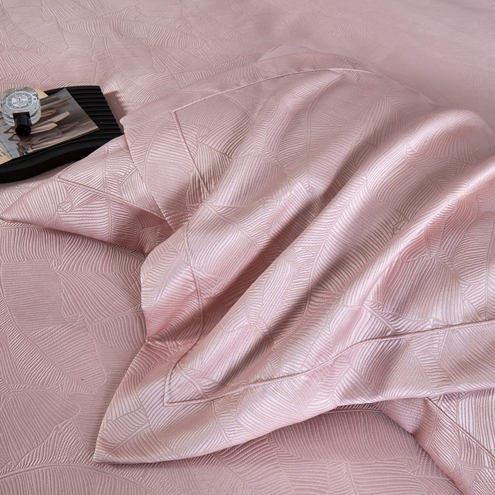 91家纺网 家纺一手货源 找家纺 时亿家居 2024新款色织厚织提花长绒棉四件套-凯悦 凯悦-甜蜜粉