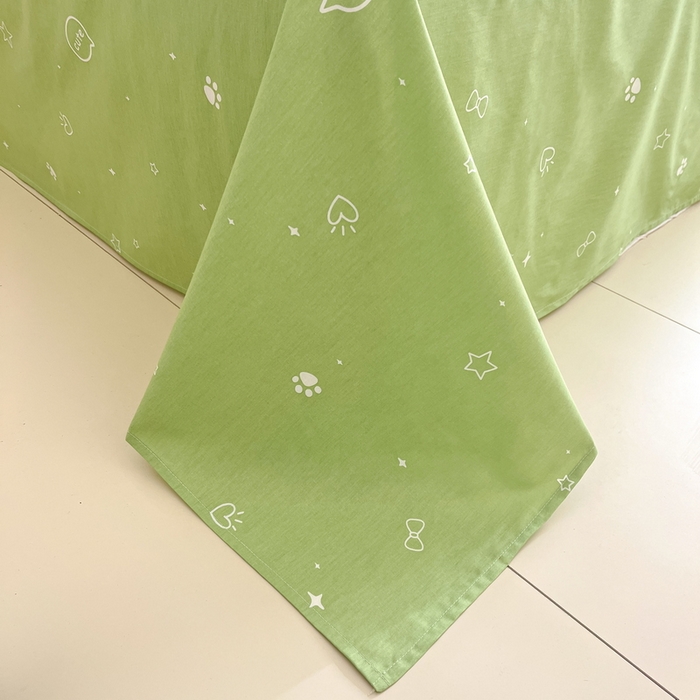 91家纺网 家纺一手货源 找家纺 蓝邻家纺 2024新款全棉印花萌趣类四件套 皮卡