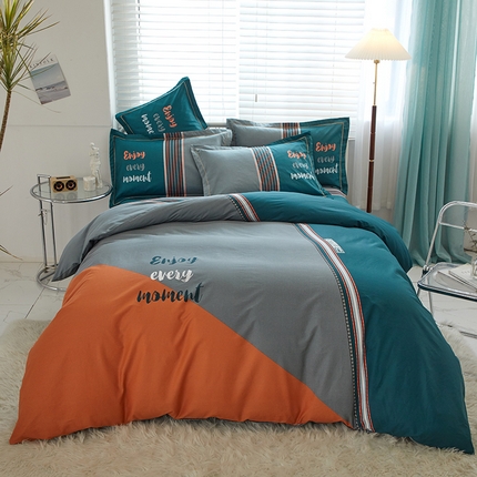 启航家居 2025春夏直播爆款全棉大版印花四件套 时尚元素