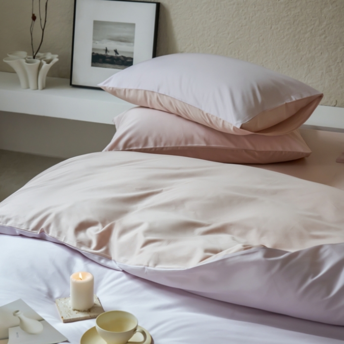 91家纺网 家纺一手货源 找家纺 鹿班家居 2024新款100S长绒棉双拼套件 标准会员-10 奶芋紫