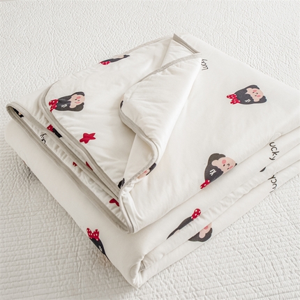 米米儿家纺 2024新款A类针织棉夏被夏凉被被子被芯 小女孩