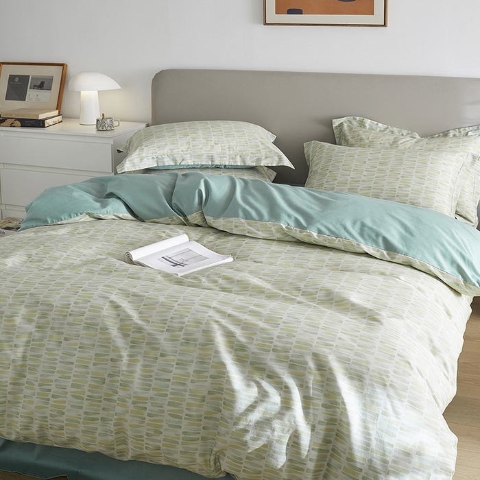 91家纺网 家纺一手货源 找家纺 千朵森 2024新款A类40支长绒棉全棉印花四件套-风格一 霓裳