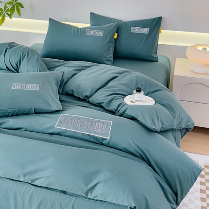 91家纺网 家纺一手货源 找家纺 （总）KA家纺 2025春夏新品60S轻奢刺绣全棉四件套M款 礼盒装