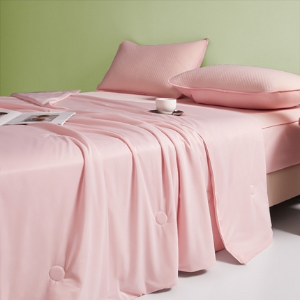 91家纺网 家纺一手货源 找家纺 （总）莱登卡奴 2025新款A类云母凉感丝夏被四件套夏凉被空调被子被芯