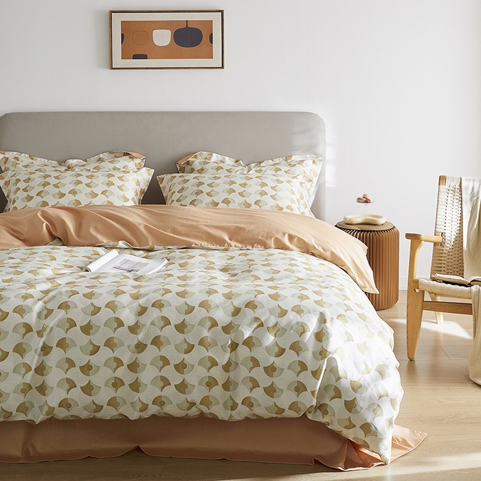 91家纺网 家纺一手货源 找家纺 千朵森 2024新款A类40支长绒棉全棉印花四件套-风格一 爱丽丝