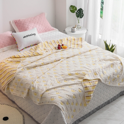 91家纺网 家纺一手货源 找家纺 （总）朴尔 2024经典六层纱布全棉毛巾被系列