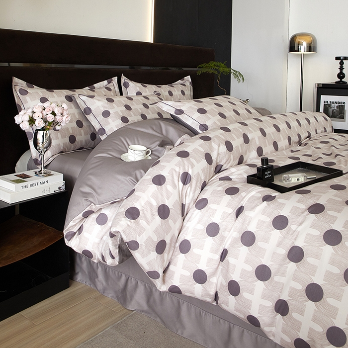 91家纺网 家纺一手货源 找家纺 沐白 2024新款全棉全棉13376全活性印花黄金棉系列四件套 玛吉拉