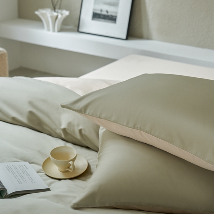 91家纺网 家纺一手货源 找家纺 鹿班家居 2024新款100S长绒棉双拼套件 标准会员-10 森绿