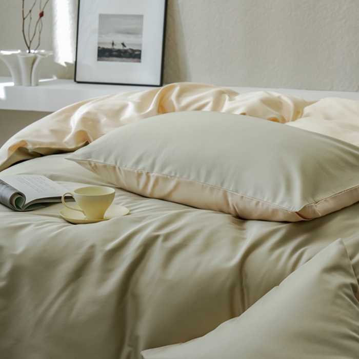 91家纺网 家纺一手货源 找家纺 鹿班家居 2024新款100S长绒棉双拼套件 标准会员-10 森绿