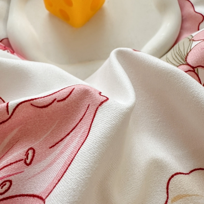 91家纺网 家纺一手货源 找家纺 米瑞娜 2025新款植物羊绒四件套 挽香