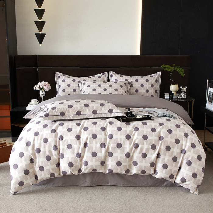 91家纺网 家纺一手货源 找家纺 沐白 2024新款全棉全棉13376全活性印花黄金棉系列四件套 玛吉拉