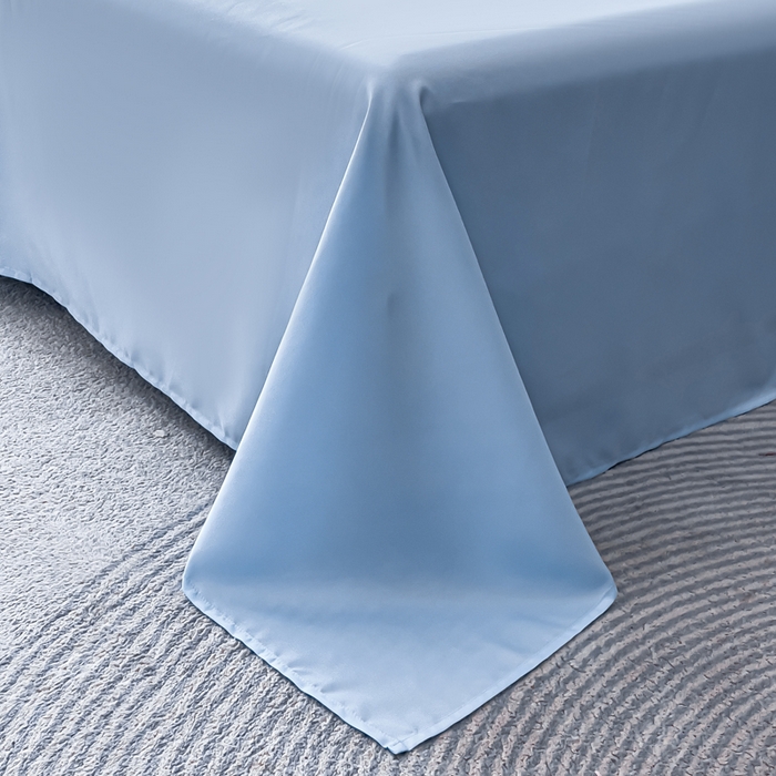 91家纺网 家纺一手货源 找家纺 2024新款水洗真丝画意山水系列四件套 画意山水-蓝