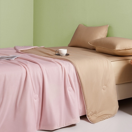 91家纺网 家纺一手货源 找家纺 （总）莱登卡奴 2025新款A类云母凉感丝夏被四件套夏凉被空调被子被芯