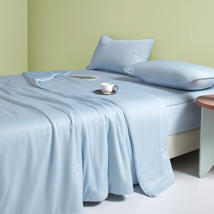 91家纺网 家纺一手货源 找家纺 （总）莱登卡奴 2025新款A类云母凉感丝夏被四件套夏凉被空调被子被芯