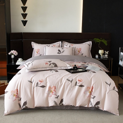 91家纺网 家纺一手货源 找家纺 （总）沐白 2024新款全棉全棉13376全活性印花黄金棉系列四件套