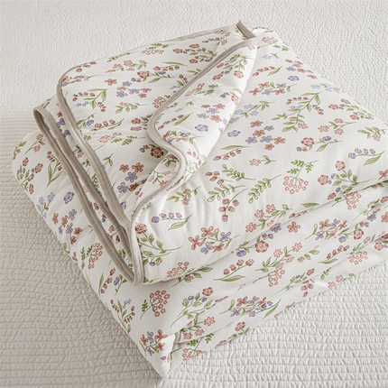 米米儿家纺 2024新款A类针织棉夏被夏凉被被子被芯 春枝