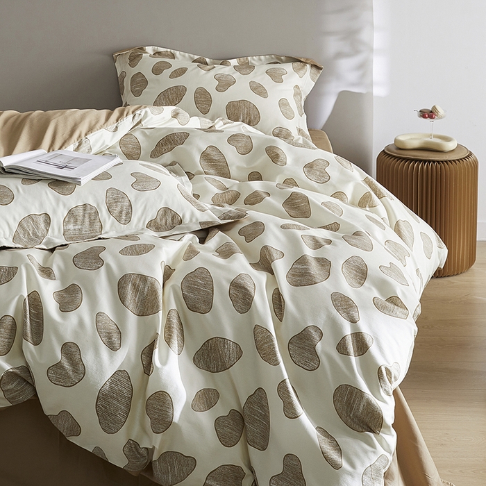 91家纺网 家纺一手货源 找家纺 千朵森 2024新款A类40支长绒棉全棉印花四件套-风格一 光之旅