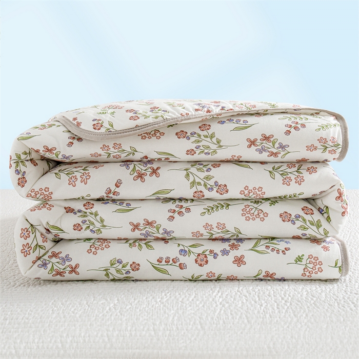 91家纺网 家纺一手货源 找家纺 米米儿家纺 2024新款A类针织棉夏被夏凉被被子被芯 春枝