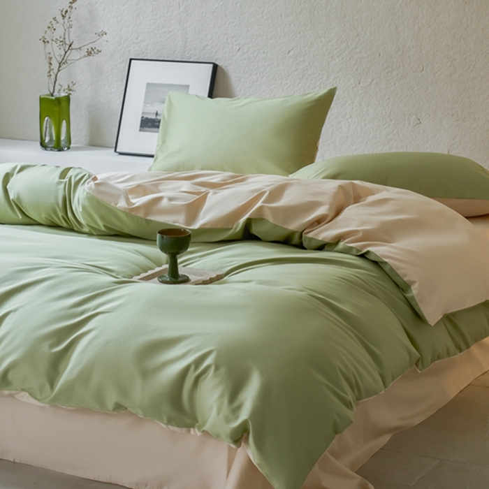 91家纺网 家纺一手货源 找家纺 鹿班家居 2024新款100S长绒棉双拼套件 标准会员-10 吾枝绿