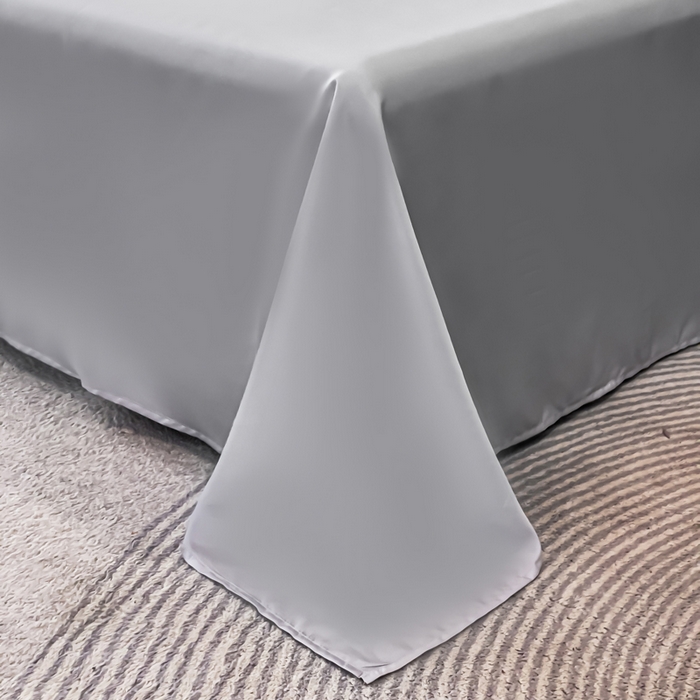 91家纺网 家纺一手货源 找家纺 2024新款水洗真丝画意山水系列四件套 画意山水-灰