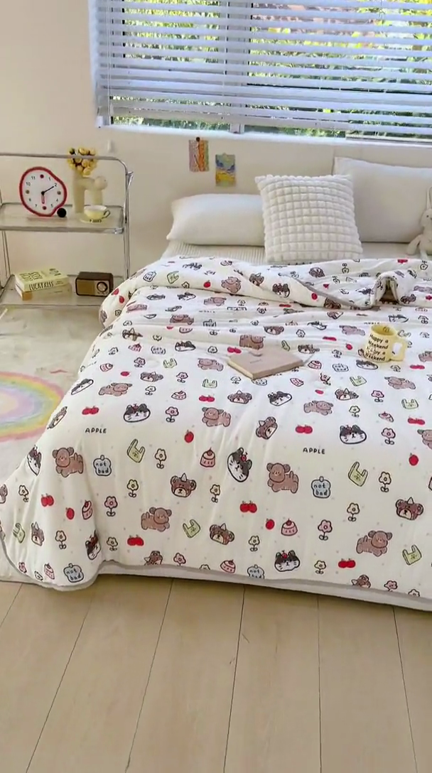 91家纺网 家纺一手货源 找家纺 米米儿家纺 2024新款A类针织棉夏被夏凉被被子被芯 动物集